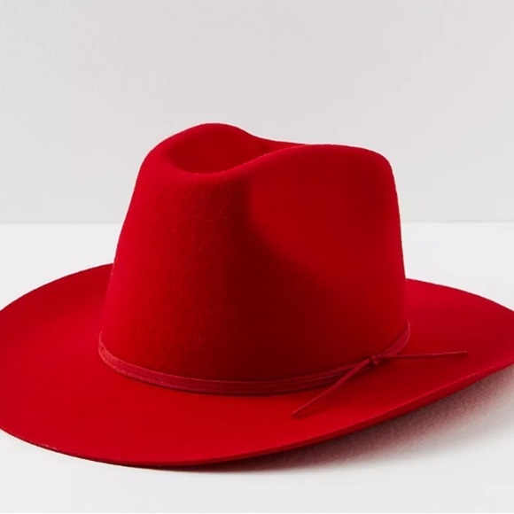 Free people x Wyeth blaze rancher hat one size red main image 4